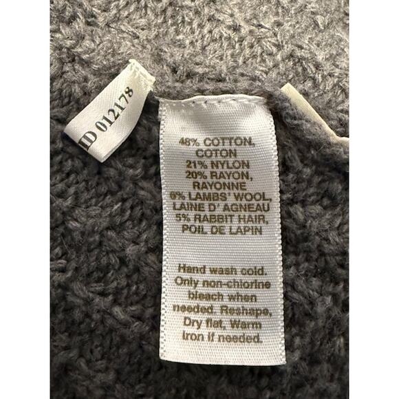 Hollister Gray Knit Long Sleeve Slim Cardigan Sweater Size Medium - Picture 4 of 9